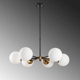 Candelabru Akkas - 10085 - Negru / Crem
