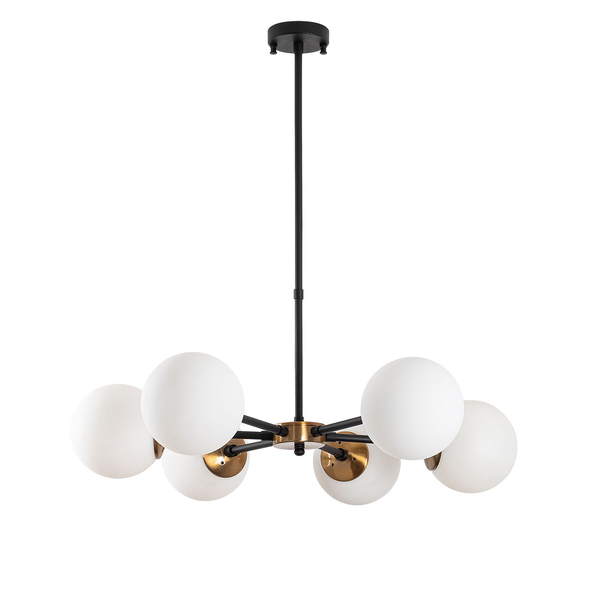 Candelabru Akkas - 10085 - Negru / Crem