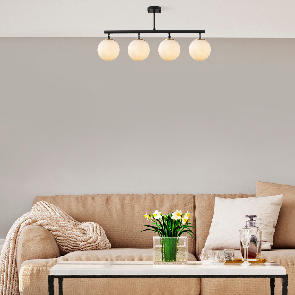 Candelabru Fazli - 10426 - Auriu / Negru