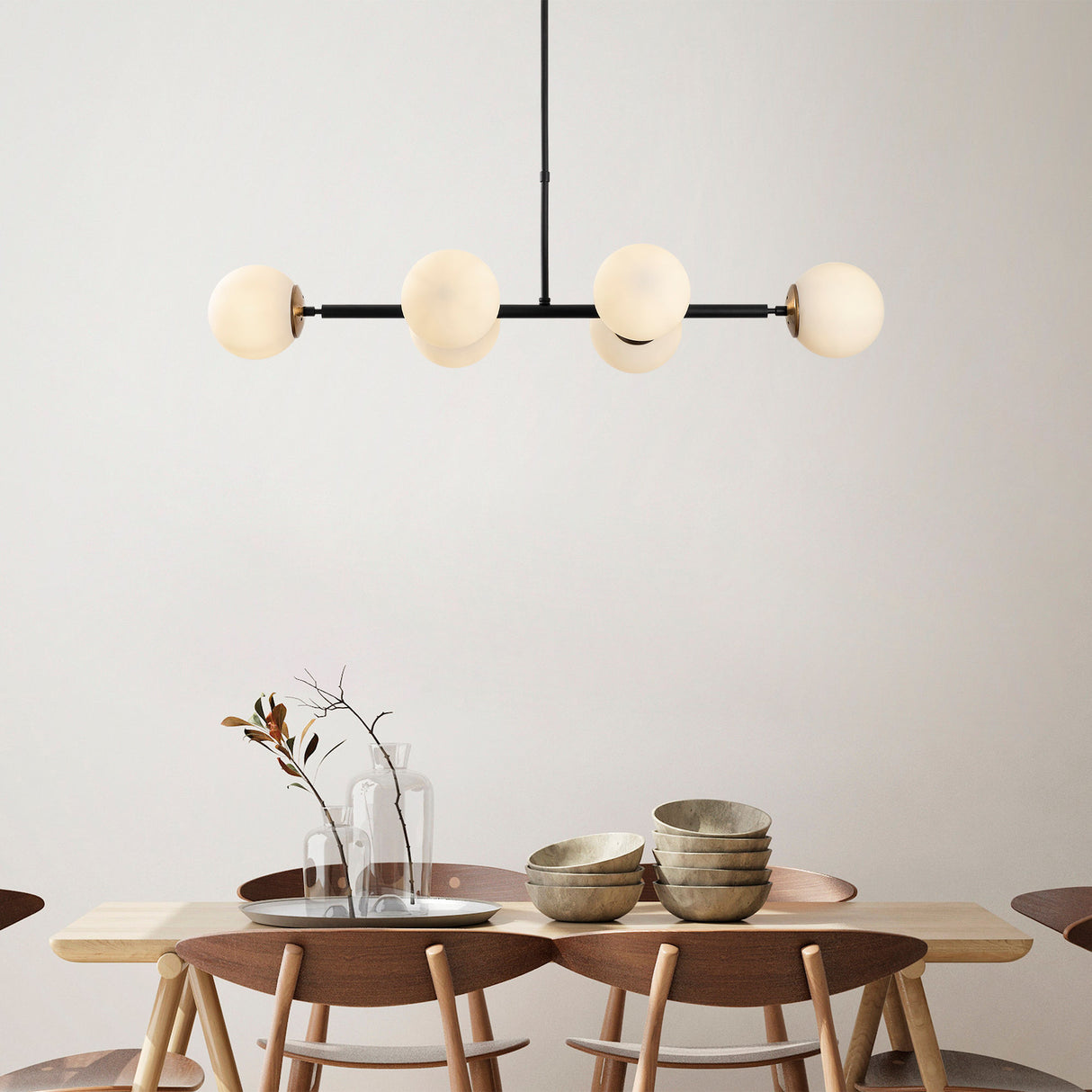 Candelabru Fazli - 10485 - Negru / Crem