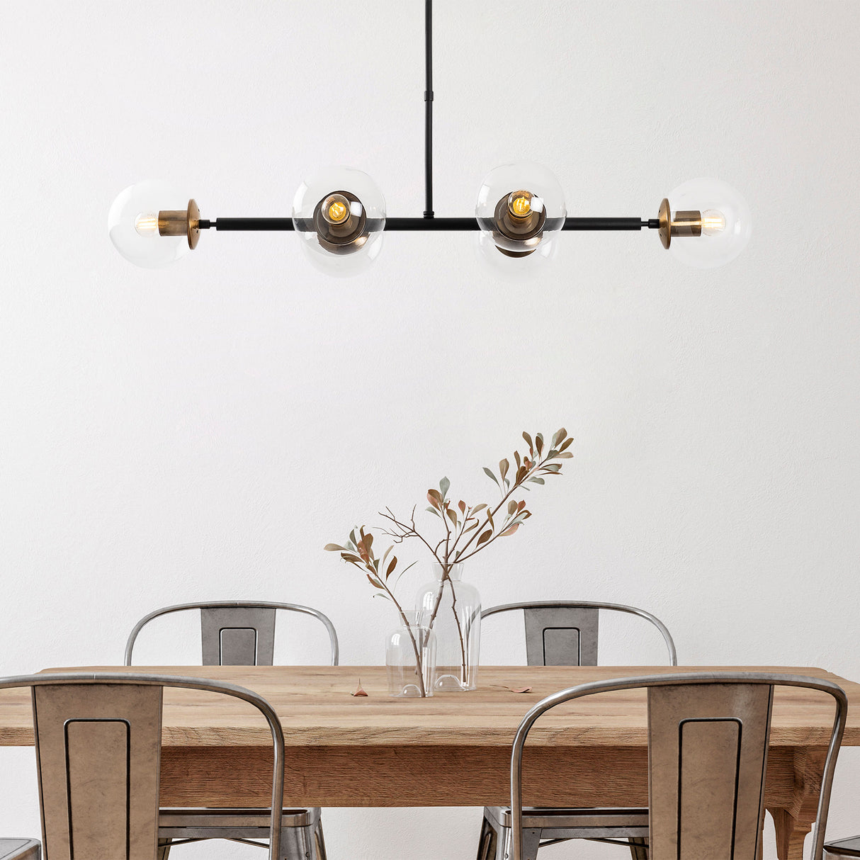 Candelabru Fazli - 10495 - Negru / Antique