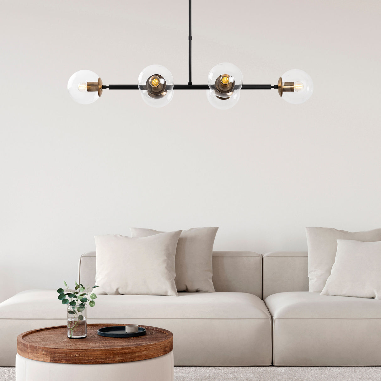 Candelabru Fazli - 10495 - Negru / Antique