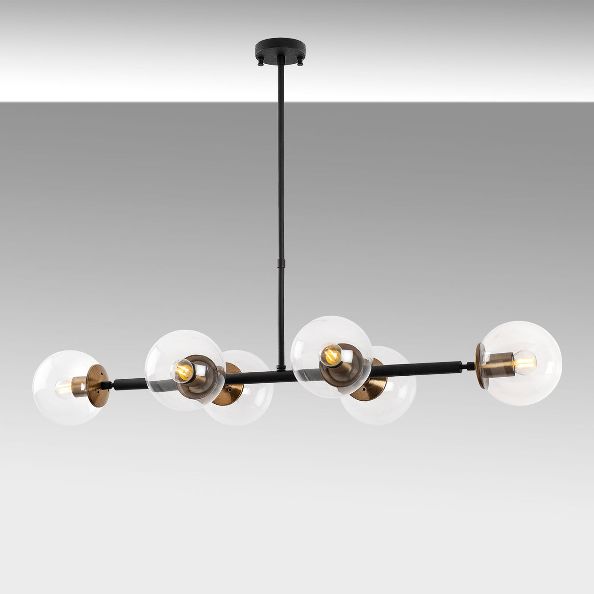 Candelabru Fazli - 10495 - Negru / Antique