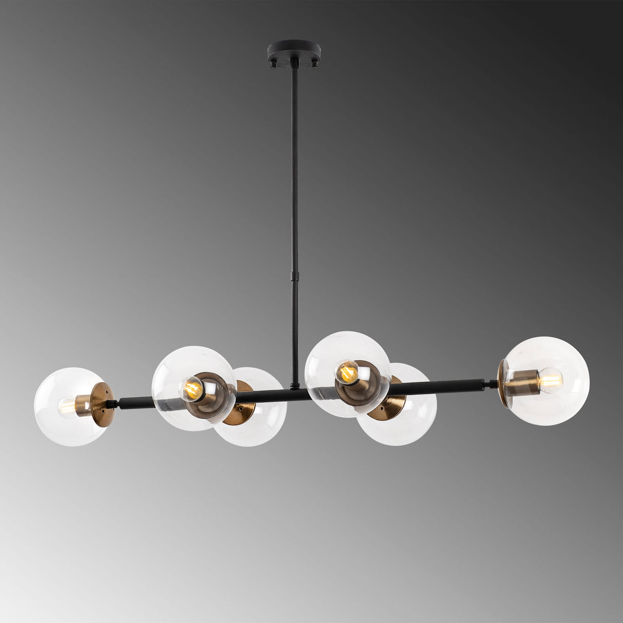 Candelabru Fazli - 10495 - Negru / Antique