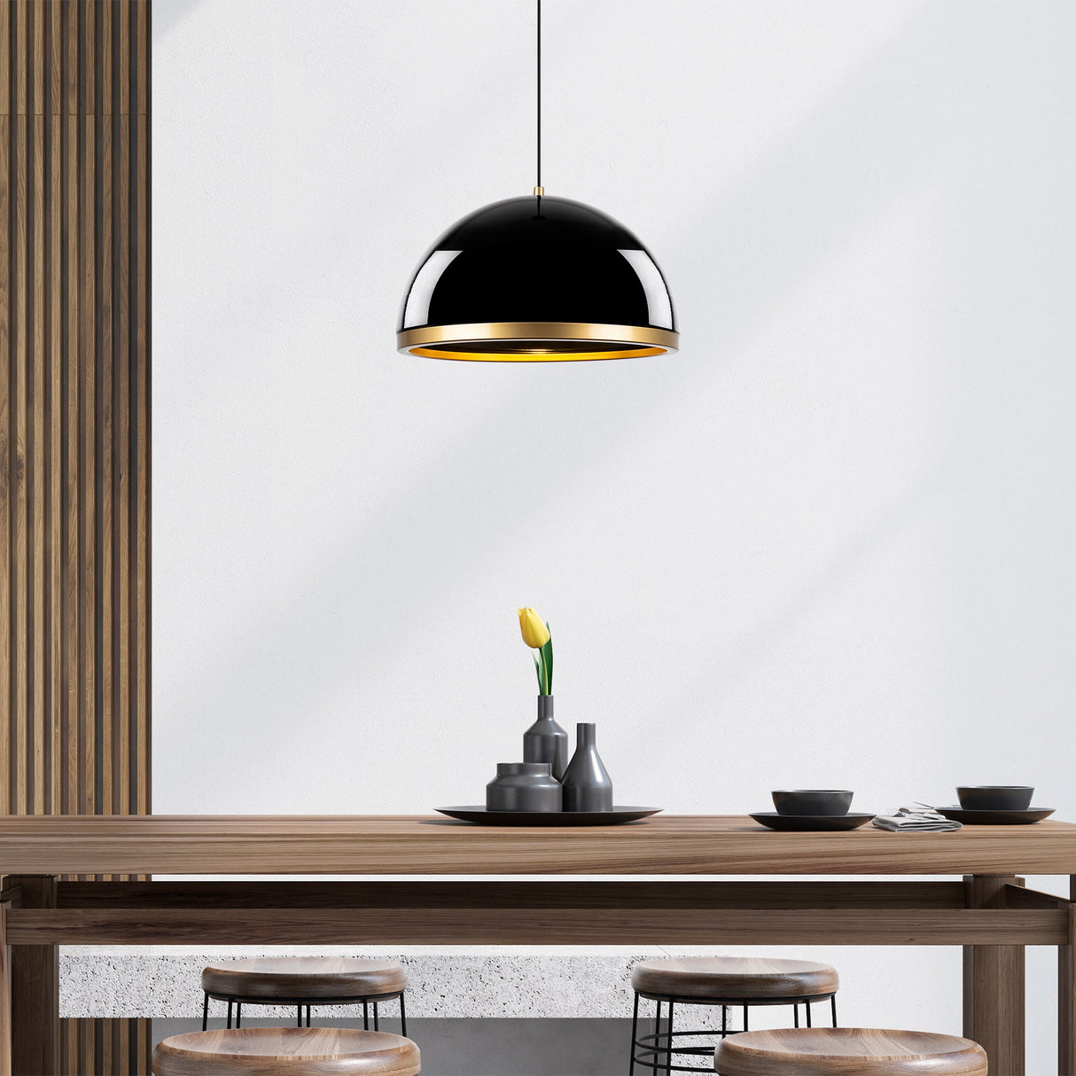 Candelabru Fenerci - 11535 - Negru / Auriu