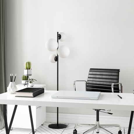 Lampadar Fazli - 10521 - Negru / Alb