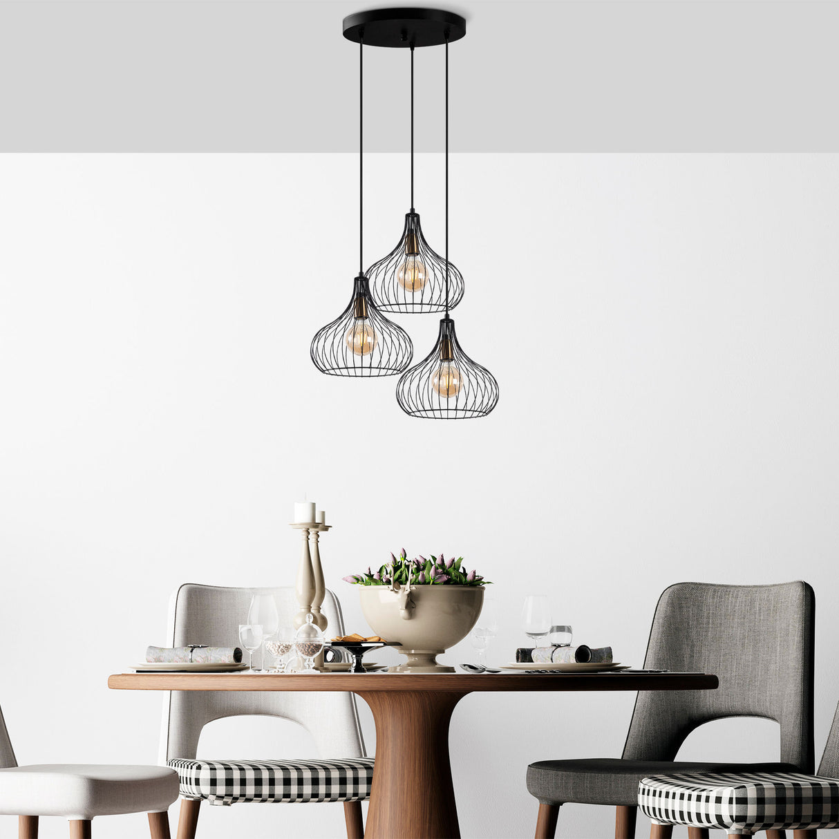 Candelabru Teldamla - 11915 - Negru / Antique