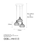 Candelabru Teldamla - 11915 - Negru / Antique