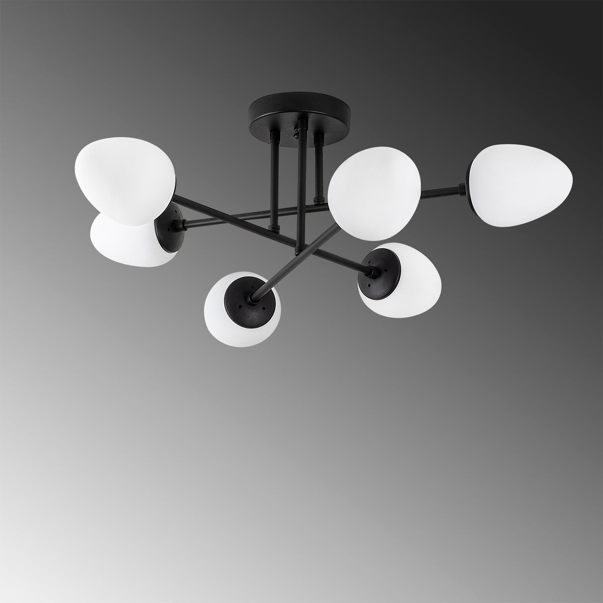 Candelabru Camflo - 10385 - Negru / Crem