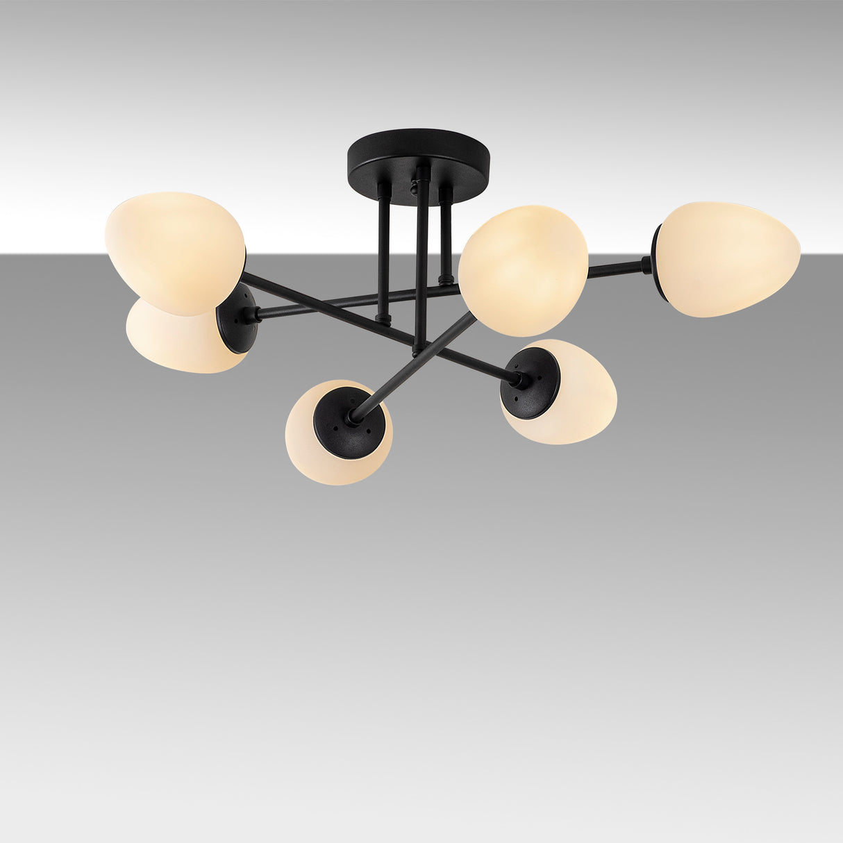 Candelabru Camflo - 10385 - Negru / Crem