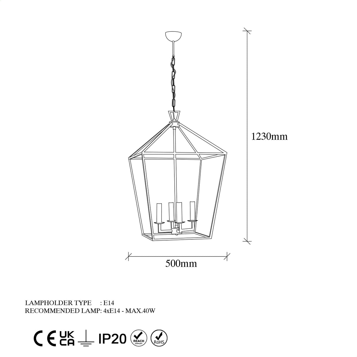 Candelabru Till - 13252 - Auriu