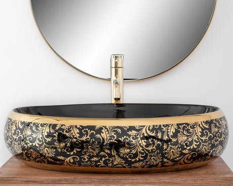 Lavoar pe blat Rea Meryl Black / Gold