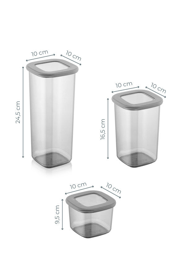 Set cutii depozitare BNMPOLYAS09-51217 - Antracit
