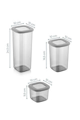 Set cutii depozitare BNMPOLYAS09-51217 - Antracit