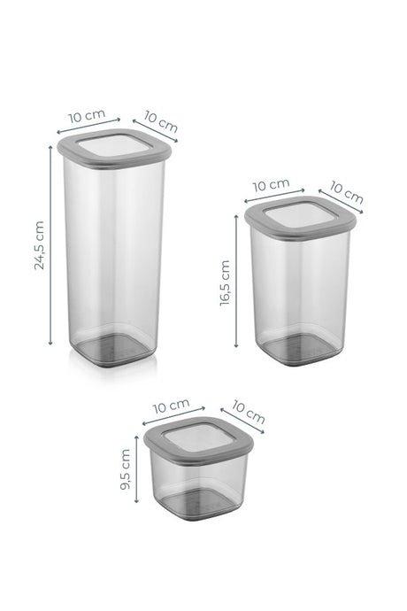 Set cutii depozitare BNMPOLYAS24-51217 - Antracit