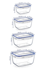 Set cutii depozitare 30145 - Transparent