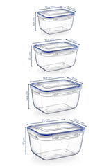 Set cutii depozitare 30148 - Transparent