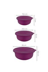 Set cutii depozitare YUVPUR03-124 - Verde