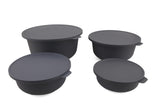 Set cutii depozitare YUVANT03-124 - Antracit