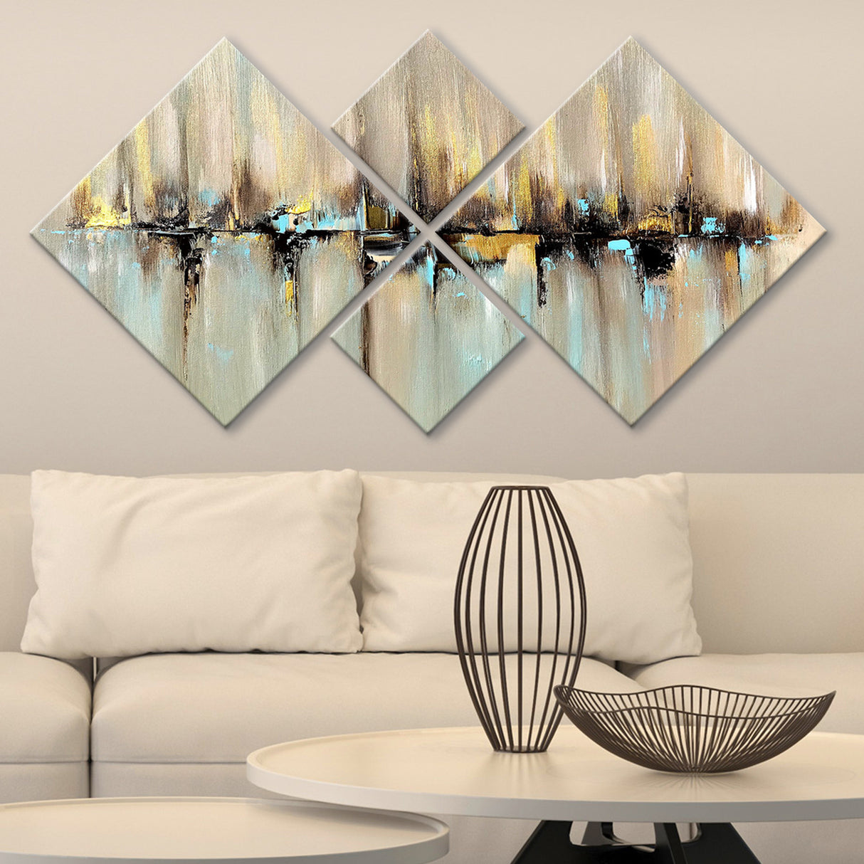 Set tablouri MDF 4MDF05568864473 - Multicolor