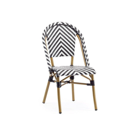 Scaun de gradina Magic - Black White - Negru / Alb