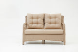 Set mobilier gradina Vera Rattan (2+1+1+S) - Crem