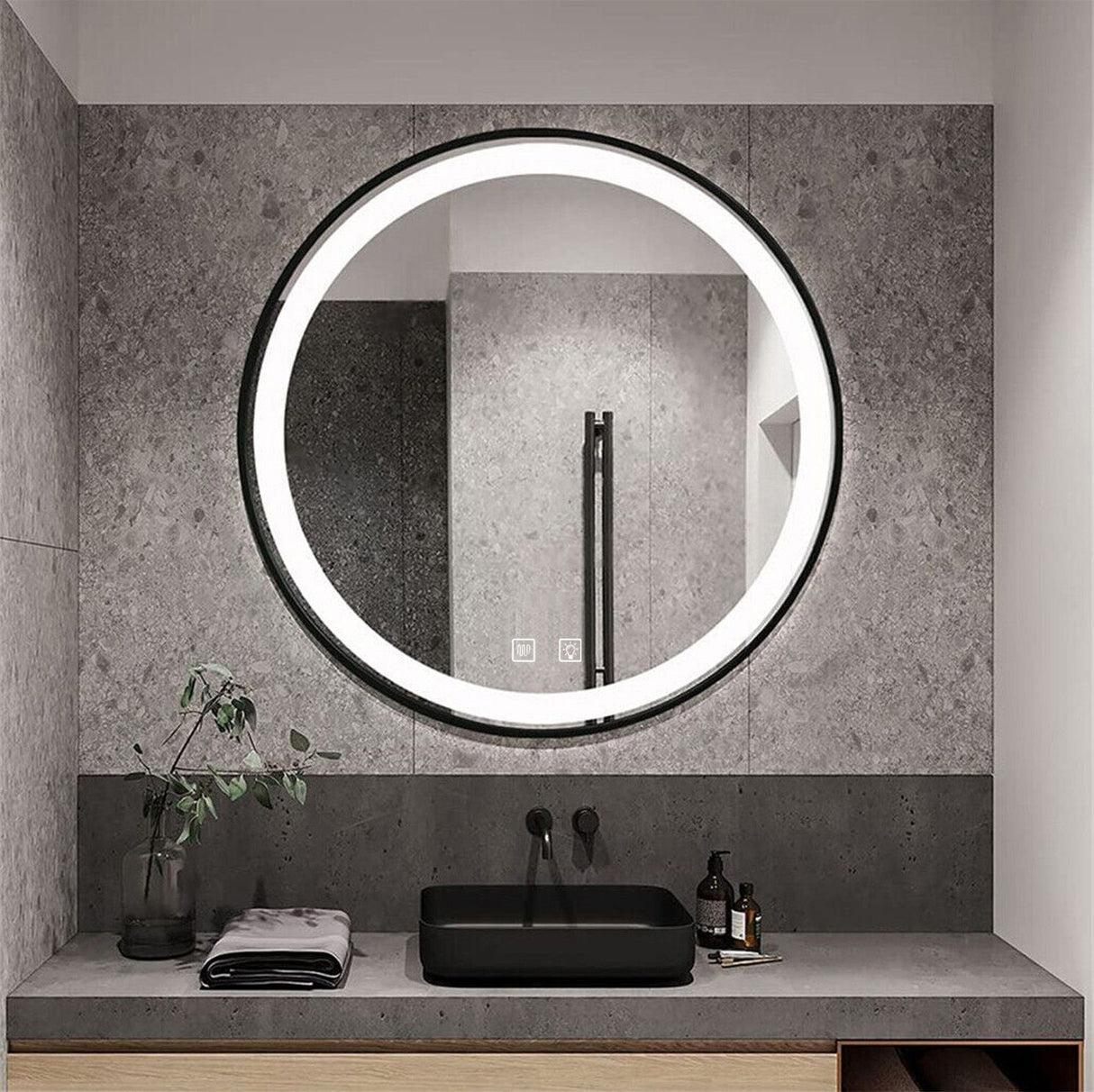 Oglinda LED 70cm MMJ Black