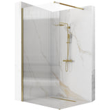 Paravan de dus Rea Aero Intimo Gold Brush 90