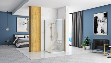 Cabina dus Rapid Slide Gold / Usa: 140 Perete: 90