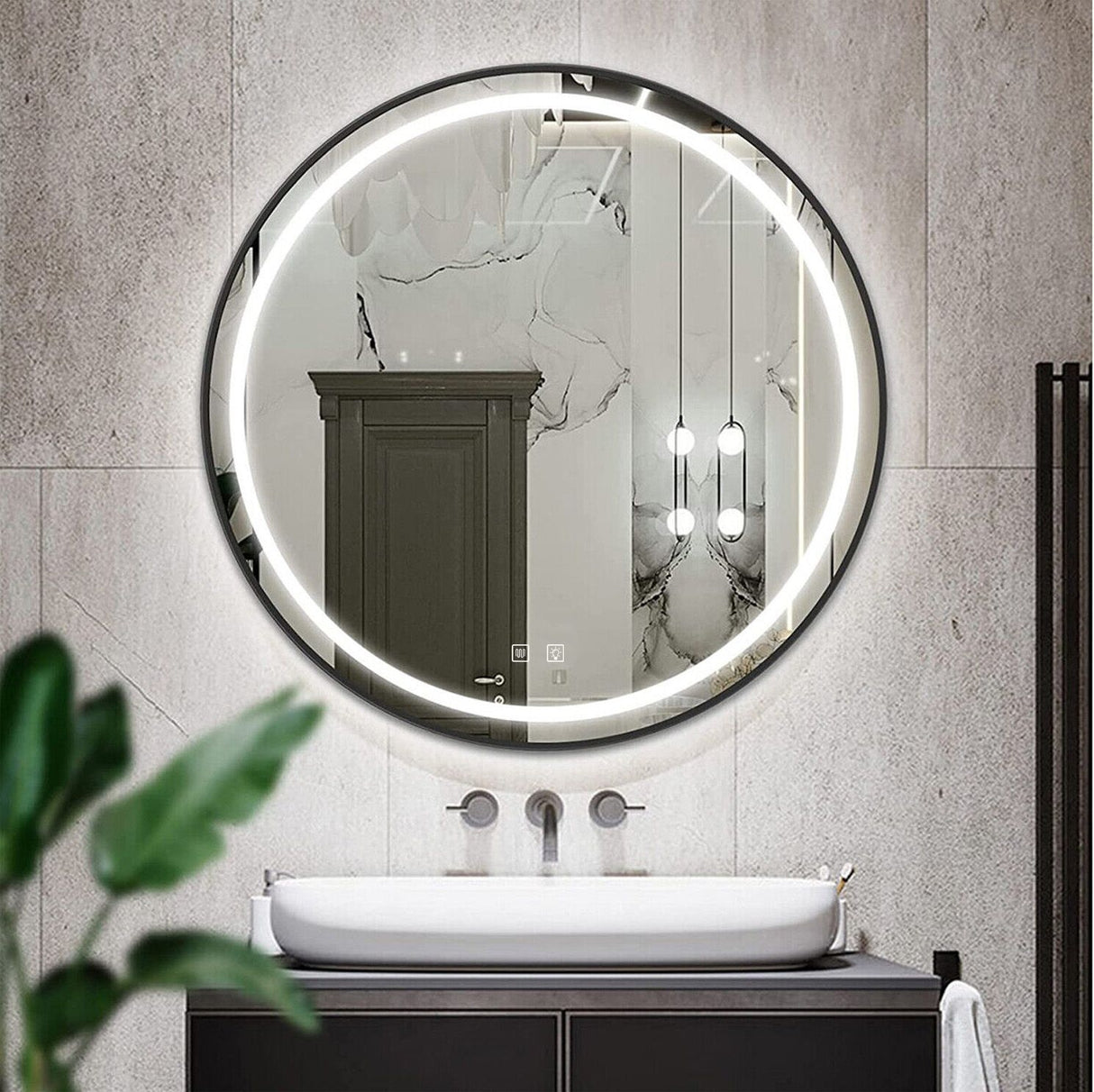 Oglinda LED 70cm MMJ Black