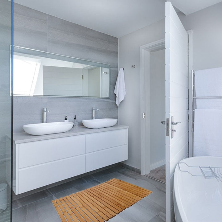 Covor baie bambus 50x80 cm 381176